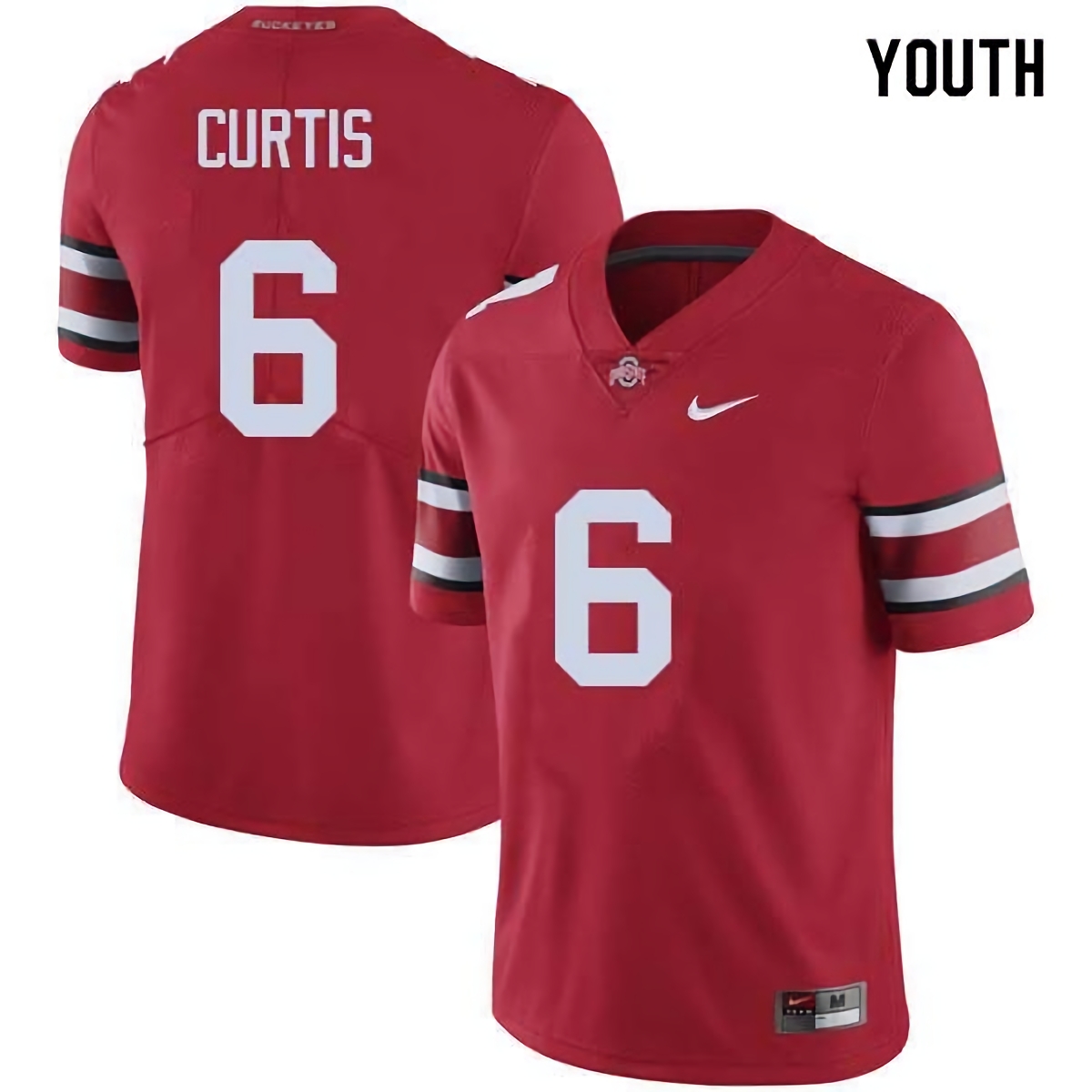 Kory Curtis Ohio State Buckeyes Youth NCAA #6 Nike Red College Stitched Football Jersey OQV6756ZJ